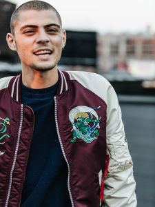 American Alpha Alpha Industrial MA-1 Shinto Memorial MA1 Yokosuka Pilot Jacket Stand Collar Outwear