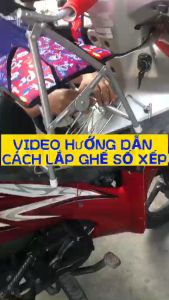 GHẾ SỐ XẾP SẮT SƠN TĨNH ĐIỆN  Ghế ngồi xe máy số