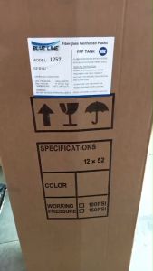 ถังกรองน้ำ ไฟเบอร์กลาส 12x52 นิ้ว แกน+สแตนเนอร์ (ไม่รวมหัวครบคุมไม่รวมสารกรอง)