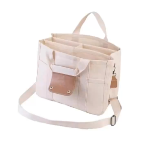 (กทม.จัดส่ง)กระเป๋าโท้ทผู้หญิงความจุขนาดใหญ่หลายช่องการจัดเก็บแฟชั่นกระเป๋าถืออเนกประสงค์ผ้าใบก่อสร้างการออกแบบที่เรียบง่ายในเมือง กระเป๋าสะพายผญ กระเป๋า หลาย ช่อง