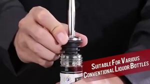 Gold Stainless Steel Wine Pourers Liquor High Quality Liquor Pour Spouts with Cap Covers Leakproof Design for Bars Clubs