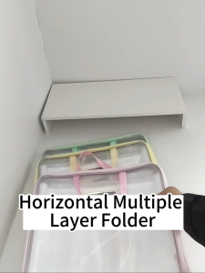 Multiple Layer Folder with Handle Document Organizer Long Size Expanding File Folder for School Use