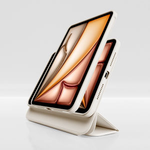 zoyu | Magnetic Detachable 720 Degree Rotating Stand Clear Impact Resistant Thin iPad Case