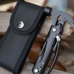 12-in-1 Hammer Multifunction Screwdriver Outdoor Camping Ideal Gift for Father Husband Boyfriend Hiking Claw Hammer Survival Kit