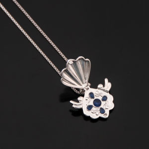 Anime Mermaid Melody Shell Lockets Necklace Luchia Rina Hanon Noel Karen Coco Sara Pendants Necklace for Women Choker Jewelry
