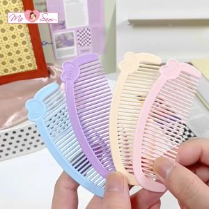 Set 5 Lược chải tóc bán nguyệt mini 3.9*10.8cm xinh xắn hình trái tim Shop Mẹ Sam