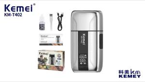 Kemei | Kemei KM-T402 High Speed 10000 RPM Shaver for Men IPX7 Waterproof Electric Razor with LED Display Double Beard Trimmer Machine