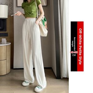 High Waist Silky Flow Slimming Ice Silk Womens Palazzo Pants