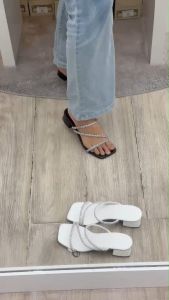 รองเท้าส้นสูงเพชร มิเชล สูง1.8นิ้ว ใส่ได้2แบบ รัดส้นหรือแบบสวม ใช้เป็นรองเท้าออกงาน รองเท้าใส่เที่ยวได้ค่ะ