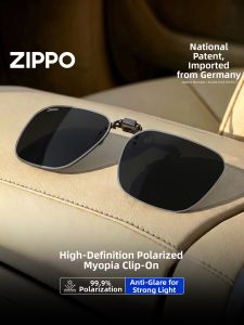 Zippo | Near Vision Clip-On Sunglasses Polarized Color Changing UV Protection