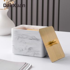 Luxurious Dual Layer Toothpick And Cotton Swab Organizer