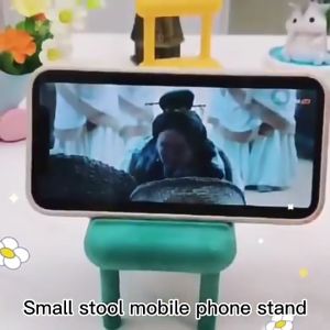 Chair Design Desktop Mobile Phone Holder Bench Cute Office Home Living Cellphone Support Stand Phone Holder