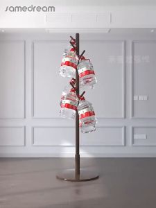 1.7M Coat Rack Stand Wooden Bag Rack Pine Wood Bag Clothes Rack Stand Organizer Coat Hanger Stand Wooden Hat Clothing Organizer Rack Drying Rack