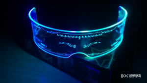 Cool LED Luminous Glasses Party Glow Light Glasses Neon Rave Shutter Shades Flashing Glasses Eyeglasses Bar Birthday Party Atmosphere Props Eyewear