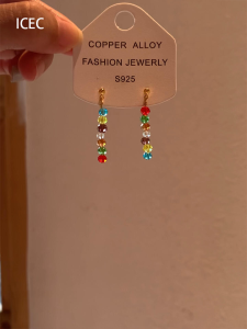 Dopamine Colored Crystal Beaded Long Tassel Earrings: A Versatile Summer Accessory