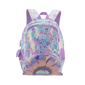 Smiggle childrens schoolbag girls glitter lotus shoulder backpack student supplies 16 inches 7-12 year