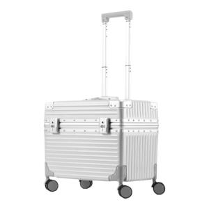 18-Inch Aluminum Frame Luggage Suitcase Fashionable Travel Bag for Men And Women with Pull Rod Photography Carry-On Wheel Spinner