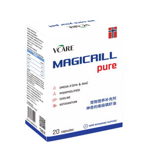 VCARE | Krill Oil Non-Fish Oil Omega3 Lecithin Pet Nutrition Supplement
