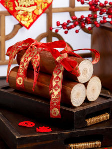 Housewarming Happiness Decorative Creative Firewood Decoration New Home Decoration Auspicious in Entering Residence Festive Moving and Entering Ceremony Supplies