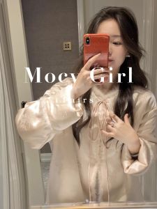 DOEN MOCY Chinese Style Embroidered Duck down Jacket Womens Winter Coat with Patchwork Mink Velvet Collar Long Sleeve