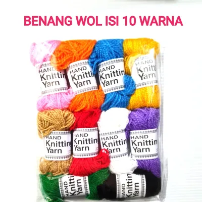 Benang Rajut Wol Isi 10 Rol