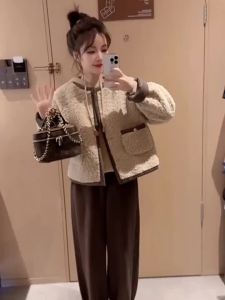 Imitation Lamb Fur Jacket Autumn Winter New Short Style Casual