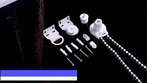 《406》 Office Blackout Roller Blinds Curtain Printing Advertising logo Electric No-Drill Insulated Sunshade Waterproof Lift Roller Blinds