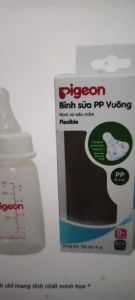 Bình sữa Pigeon vuông PP – 120ml