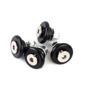 COD 4Pcs Motorcycle Luggage Bushing Pad Aluminum Alloy Black Top box Rubber bushing For Storage Box