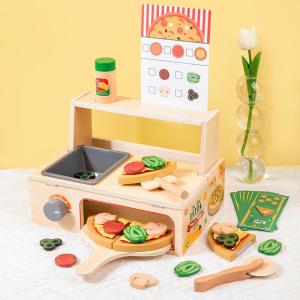 Pizza Cooking Simulation Wooden Toy