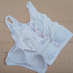 5 Áo Lót Học Sinh Mút Liền 8927 Su Thông Hơi Mềm Mát Co Giãn Aó Ba Lỗ Cho Bé Gái MarketOnline68