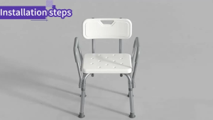 【Local delivery】Shower stool Shower chair Sit bath Bath chair Bath stool Aluminum frame Sponge handrail Absolutely safe