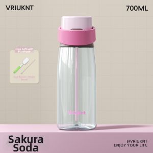 VRIUKNT | Portable Aesthetic Tritan Straw Cup for Summer