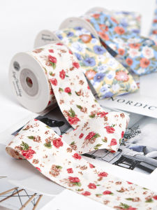 NingChu Ribbon | Flower Printed Ribbon DIY Accessory Material
