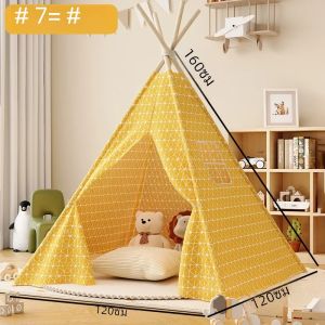 เต็นท์สําหรับเด็กในร่มเด็กเล่น House Wigwams แบบพกพาพับ Tipi Teepee Girl และ Boy ปราสาท Play Room เต็นท์