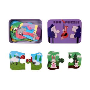 Large Piece Educational Puzzle for Toddlers 2 Pieces