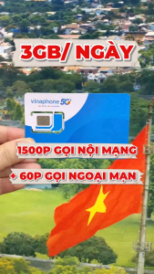 Sim Vinaphone 12FCLUB - 3GB/Ngày Gọi Nội Mạng Thả Ga 1500 Phút + 60 Phút Ngoại Mạng/tháng - Trọn Gói 12 Tháng Không Phát Sinh Chi Phí . FREESHIP - CHƯA KÍCH HOẠT