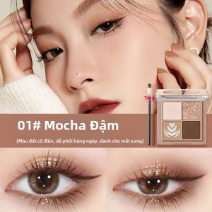CARSLAN | Bảng Màu Mắt Bốn Màu Đất Dễ Sử Dụng Cho Người Mới Bắt Đầu