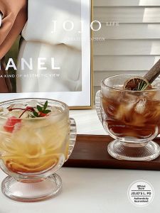 Transparent Tiki Mask Glass Cup