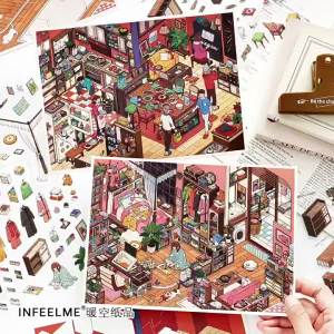 Japanese Cartoon High Difficulty PET DIY Stickers
