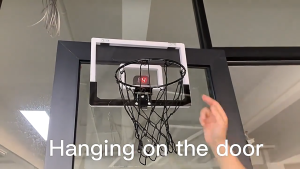 Indoor Basketball Hoop With Score Counter Portable Dunk-Friendly Kids Basketball Game for Home