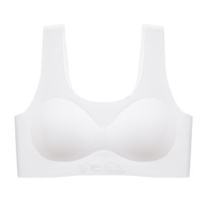 Miiow | Sports Bra For Teenage Girls Anti Shock Running Prevent Sagging Nylon Fabric Full Cup Vest Style Underwear For Students