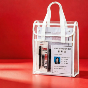 JIFANPAUL | Exam-friendly Metal-free Waterproof Transparent Document Bag Double-layer