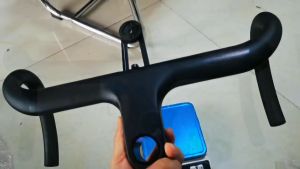 Ghi Đông Carbon Xe Đạp Road RPANTAHI OD2 Tích Hơp Càng Đơ 286mm/318m Kèm Pad Đồng Hồ Kích Thước 360/380/400/420MM