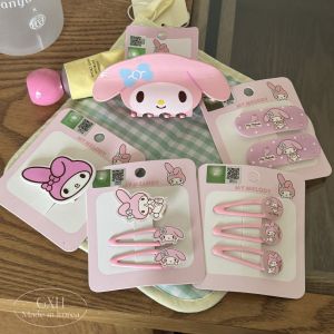 Sanrio Mermaid Shark Clip Girls BB Hairband Soft Pink Combination Hair Accessories for Children Baby Clothes And Parent-Child Outfits