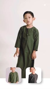 Jubah Gamis Anak Laki-Laki Lengan Panjang Polos Gamis Kolaka Bahan Polymicro atasan Anak Muslim Kurta anak