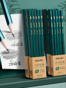 deli | Child-Safe Engraved Examination Pencil 2B