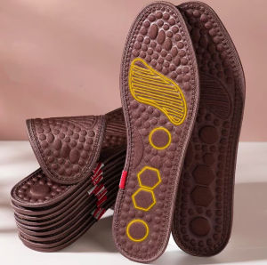 Massage Insoles Sweat-absorbing Anti-odor Deodorizing Insoles Cushioning Breathable Acupoint Massage Insoles Soft Sole Comfortable Mesh Sports Insoles