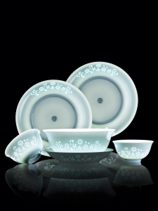 YANJIA | Bộ Đồ Sứ Kiểu Trung Quốc Màu Dưới Men