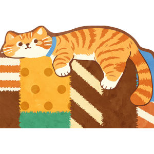 YUNHAOBUYI | Vintage American Cartoon Cat Slip-Resistant Washable Door Mat